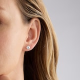 Mappin & Webb 18ct Yellow Gold 2.00cttw Round Brilliant Cut Lab Grown Diamond Stud Earrings