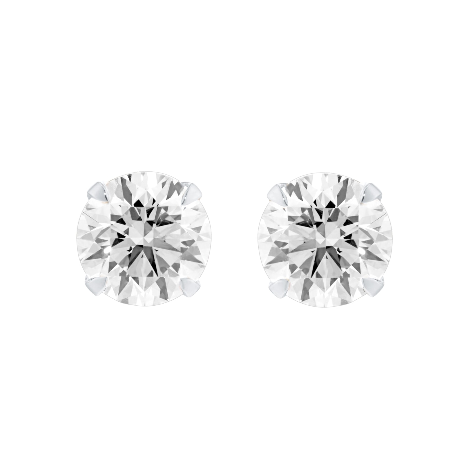 Mappin & Webb 18ct White Gold 3.00cttw Round Brilliant Cut Lab Grown Diamond Stud Earrings