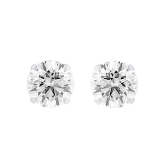 Mappin & Webb 18ct White Gold 3.00cttw Round Brilliant Cut Lab Grown Diamond Stud Earrings