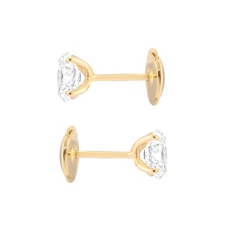 Mappin & Webb 18ct Yellow Gold 1.50cttw Oval Cut Lab Grown Diamond Stud Earrings Mappin & Webb 18ct Yellow Gold 1.50cttw Oval Cut Lab Grown Diamond Stud Earrings