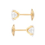 Mappin & Webb 18ct Yellow Gold 2.00cttw Oval Cut Lab Grown Diamond Stud Earrings