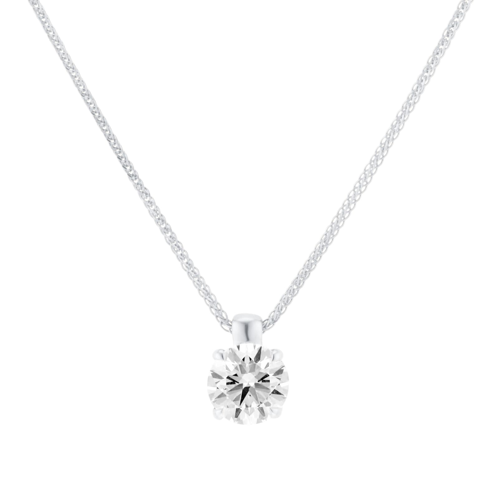 Mappin & Webb 18ct White Gold 1.50cttw Round Brilliant Cut Lab Grown Diamond Pendant Mappin & Webb 18ct White Gold 1.50cttw Round Brilliant Cut Lab Grown Diamond Pendant