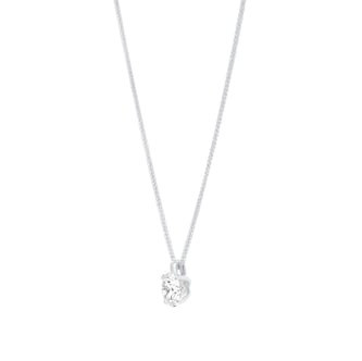 Mappin & Webb 18ct White Gold 1.50cttw Round Brilliant Cut Lab Grown Diamond Pendant Mappin & Webb 18ct White Gold 1.50cttw Round Brilliant Cut Lab Grown Diamond Pendant