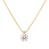Mappin & Webb 18ct Yellow Gold 1.50cttw Round Brilliant Cut Lab Grown Diamond Pendant