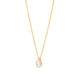 Mappin & Webb 18ct Yellow Gold 1.50cttw Round Brilliant Cut Lab Grown Diamond Pendant
