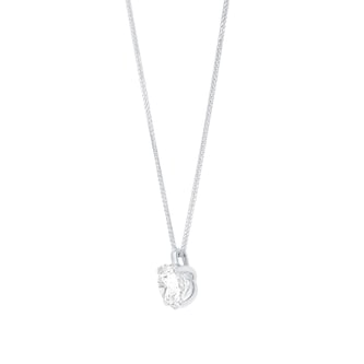 Mappin & Webb 18ct White Gold 3.00cttw Round Brilliant Cut Lab Grown Diamond Pendant Mappin & Webb 18ct White Gold 3.00cttw Round Brilliant Cut Lab Grown Diamond Pendant