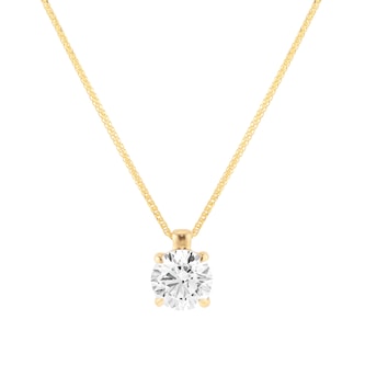 Mappin & Webb 18ct Yellow Gold 3.00cttw Round Brilliant Cut Lab Grown Diamond Pendant Mappin & Webb 18ct Yellow Gold 3.00cttw Round Brilliant Cut Lab Grown Diamond Pendant