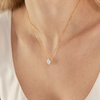 Mappin & Webb 18ct Yellow Gold 3.00cttw Round Brilliant Cut Lab Grown Diamond Pendant Mappin & Webb 18ct Yellow Gold 3.00cttw Round Brilliant Cut Lab Grown Diamond Pendant