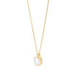 Mappin & Webb 18ct Yellow Gold 3.00cttw Round Brilliant Cut Lab Grown Diamond Pendant