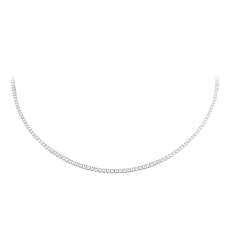 Mappin & Webb 18ct White Gold 6.00cttw Round Brilliant Cut Lab Grown Diamond Necklace Mappin & Webb 18ct White Gold 6.00cttw Round Brilliant Cut Lab Grown Diamond Necklace