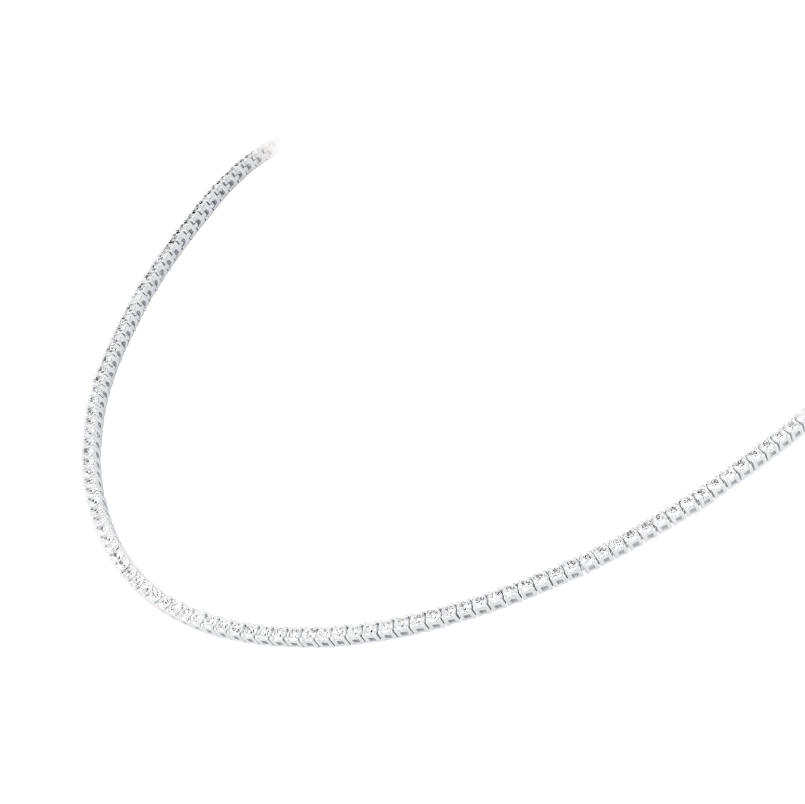 Mappin & Webb 18ct White Gold 6.00cttw Round Brilliant Cut Lab Grown Diamond Necklace Mappin & Webb 18ct White Gold 6.00cttw Round Brilliant Cut Lab Grown Diamond Necklace
