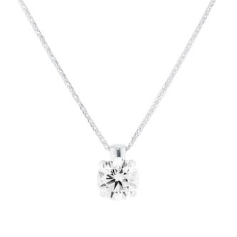 Mappin & Webb 18ct White Gold 2.00cttw Round Brilliant Cut Lab Grown Diamond Pendant