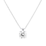 Mappin & Webb 18ct White Gold 2.00cttw Round Brilliant Cut Lab Grown Diamond Pendant
