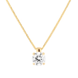 Mappin & Webb 18ct Yellow Gold 2.00cttw Round Brilliant Cut Lab Grown Diamond Pendant Mappin & Webb 18ct Yellow Gold 2.00cttw Round Brilliant Cut Lab Grown Diamond Pendant