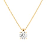 Mappin & Webb 18ct Yellow Gold 2.00cttw Round Brilliant Cut Lab Grown Diamond Pendant