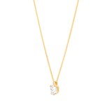 Mappin & Webb 18ct Yellow Gold 2.00cttw Round Brilliant Cut Lab Grown Diamond Pendant