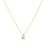 Mappin & Webb 18ct Yellow Gold 2.00cttw Round Brilliant Cut Lab Grown Diamond Pendant