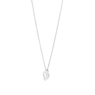 Mappin & Webb 18ct White Gold 1.50cttw Oval Cut Lab Grown Diamond Pendant Mappin & Webb 18ct White Gold 1.50cttw Oval Cut Lab Grown Diamond Pendant