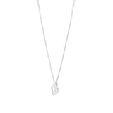 Mappin & Webb 18ct White Gold 1.50cttw Oval Cut Lab Grown Diamond Pendant
