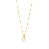 Mappin & Webb 18ct Yellow Gold 1.50cttw Oval Cut Lab Grown Diamond Pendant
