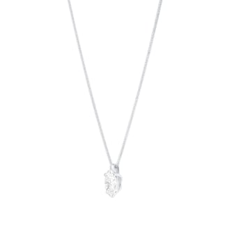 Mappin & Webb 18ct White Gold 2.00cttw Oval Cut Lab Grown Diamond Pendant Mappin & Webb 18ct White Gold 2.00cttw Oval Cut Lab Grown Diamond Pendant