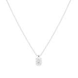 Mappin & Webb 18ct White Gold 2.00cttw Oval Cut Lab Grown Diamond Pendant