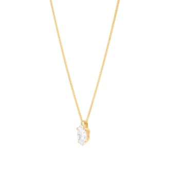 Mappin & Webb 18ct Yellow Gold 2.00cttw Oval Cut Lab Grown Diamond Pendant Mappin & Webb 18ct Yellow Gold 2.00cttw Oval Cut Lab Grown Diamond Pendant