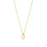 Mappin & Webb 18ct Yellow Gold 2.00cttw Oval Cut Lab Grown Diamond Pendant