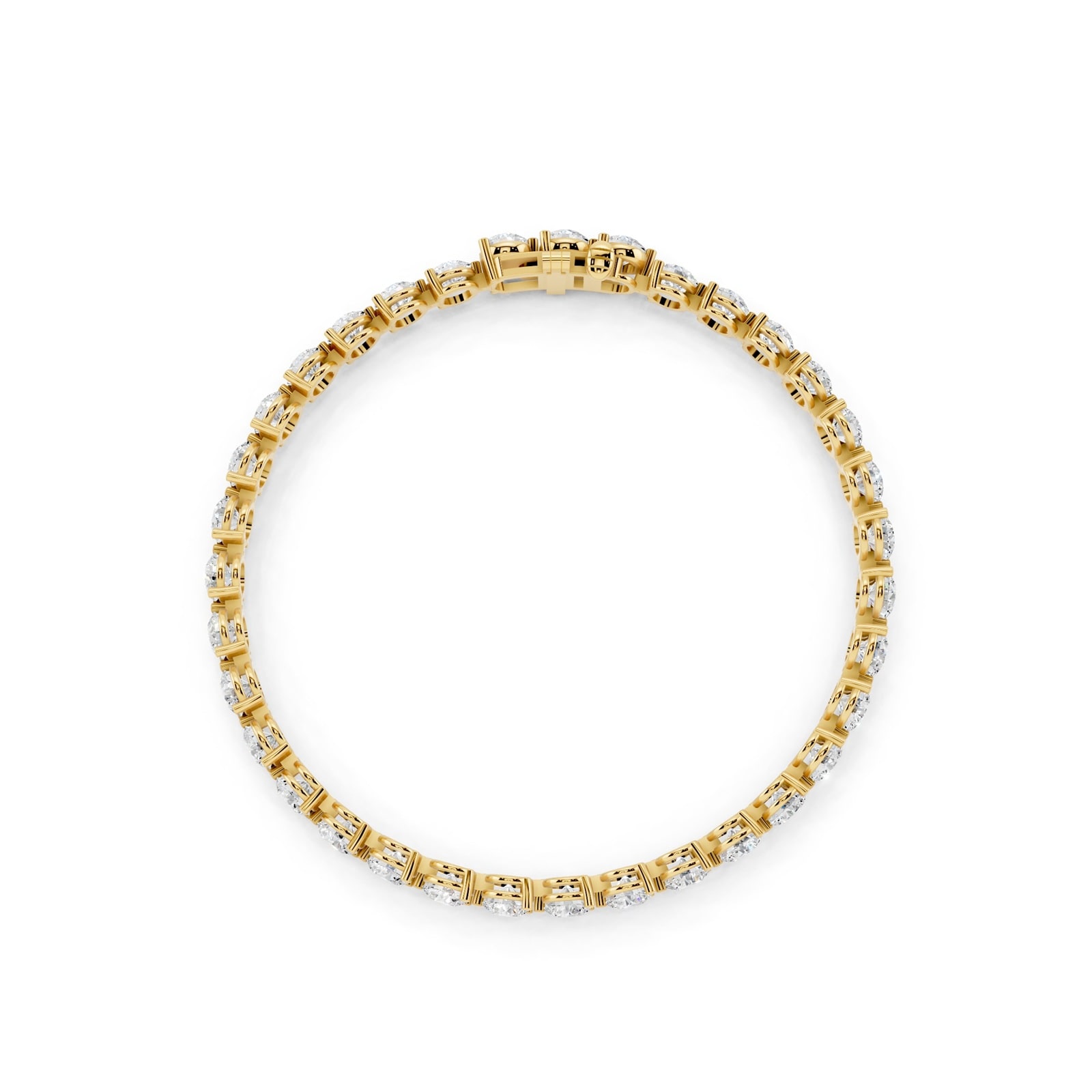 Mappin & Webb 18ct Yellow Gold 10.15cttw Round Brilliant Cut Lab Grown Diamond Line Bracelet Mappin & Webb 18ct Yellow Gold 10.15cttw Round Brilliant Cut Lab Grown Diamond Line Bracelet