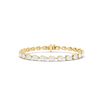 Mappin & Webb 18ct Yellow Gold 9.09cttw Pear Cut Lab Grown Diamond Tennis Bracelet Mappin & Webb 18ct Yellow Gold 9.09cttw Pear Cut Lab Grown Diamond Tennis Bracelet