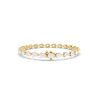 Mappin & Webb 18ct Yellow Gold 9.09cttw Pear Cut Lab Grown Diamond Tennis Bracelet Mappin & Webb 18ct Yellow Gold 9.09cttw Pear Cut Lab Grown Diamond Tennis Bracelet