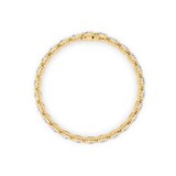 Mappin & Webb 18ct Yellow Gold 9.09cttw Pear Cut Lab Grown Diamond Tennis Bracelet