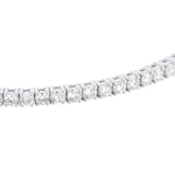 Mappin & Webb 18ct White Gold 3.00cttw Round Brilliant Cut Lab Grown Diamond Bracelet