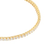 Mappin & Webb 18ct Yellow Gold 3.00cttw Round Brilliant Cut Lab Grown Diamond Bracelet