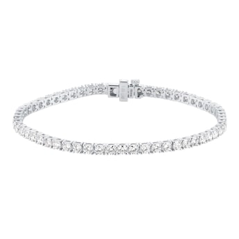 18ct White Gold 5.00cttw Round Brilliant Cut Lab Grown Diamond Bracelet