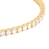 Mappin & Webb 18ct Yellow Gold 5.00cttw Round Brilliant Cut Lab Grown Diamond Bracelet