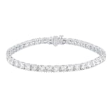 Mappin & Webb 18ct White Gold 10cttw Round Brilliant Cut Lab Grown Diamond Bracelet