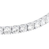 Mappin & Webb 18ct White Gold 10cttw Round Brilliant Cut Lab Grown Diamond Bracelet