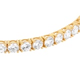 Mappin & Webb 18ct Yellow Gold 10cttw Round Brilliant Cut Lab Grown Diamond Bracelet