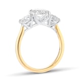 Mappin & Webb 18ct Yellow Gold 3.00cttw Round Brilliant Cut Lab Grown Diamond Three Stone Engagement Ring