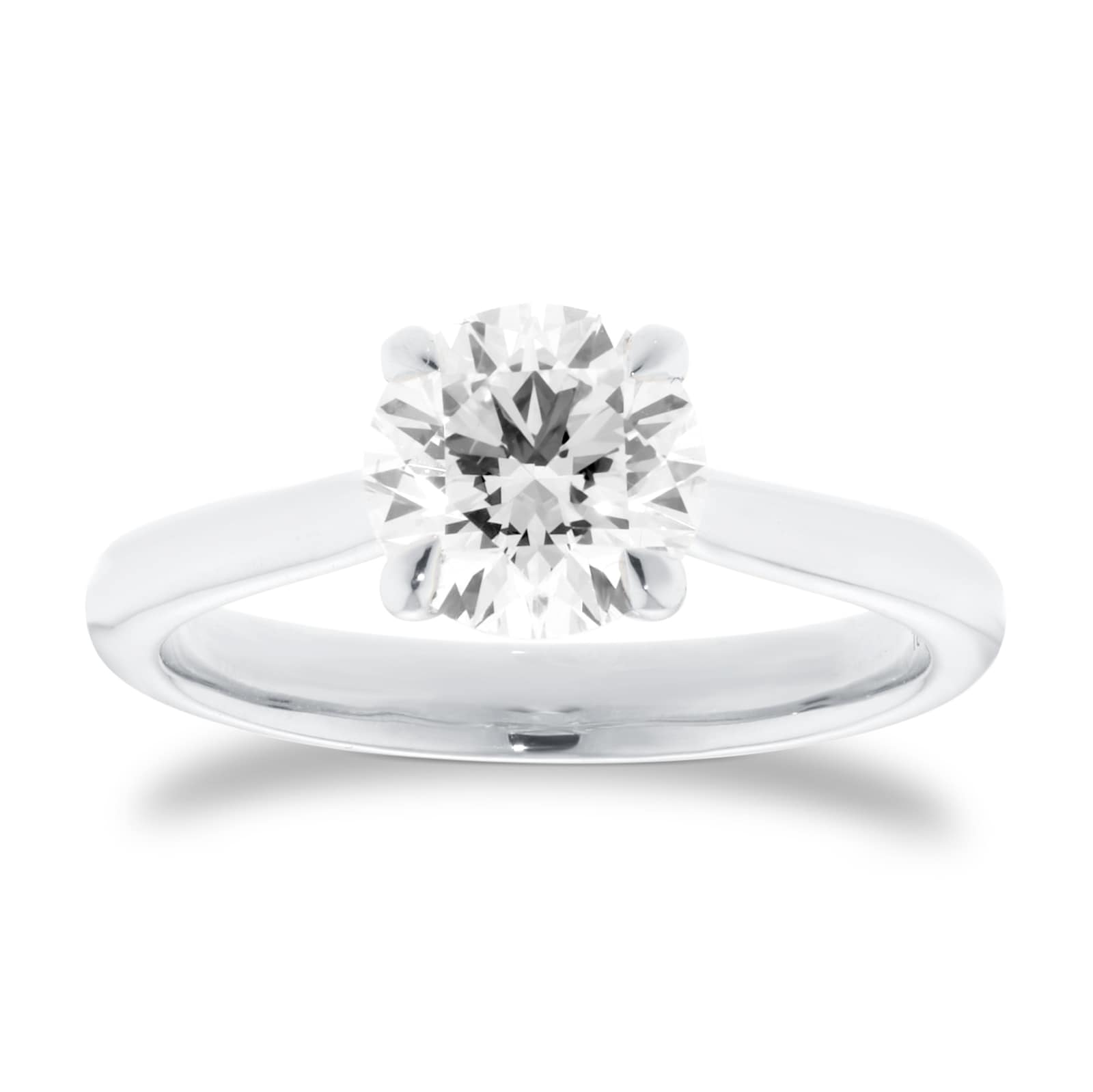 Mappin & Webb Platinum 1.50cttw Round Brilliant Cut Lab Grown Diamond Solitaire Engagement Ring