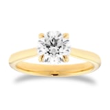 Mappin & Webb 18ct Yellow Gold 1.50cttw Round Brilliant Cut Lab Grown Diamond Solitaire Engagement Ring