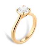 Mappin & Webb 18ct Yellow Gold 1.50cttw Round Brilliant Cut Lab Grown Diamond Solitaire Engagement Ring
