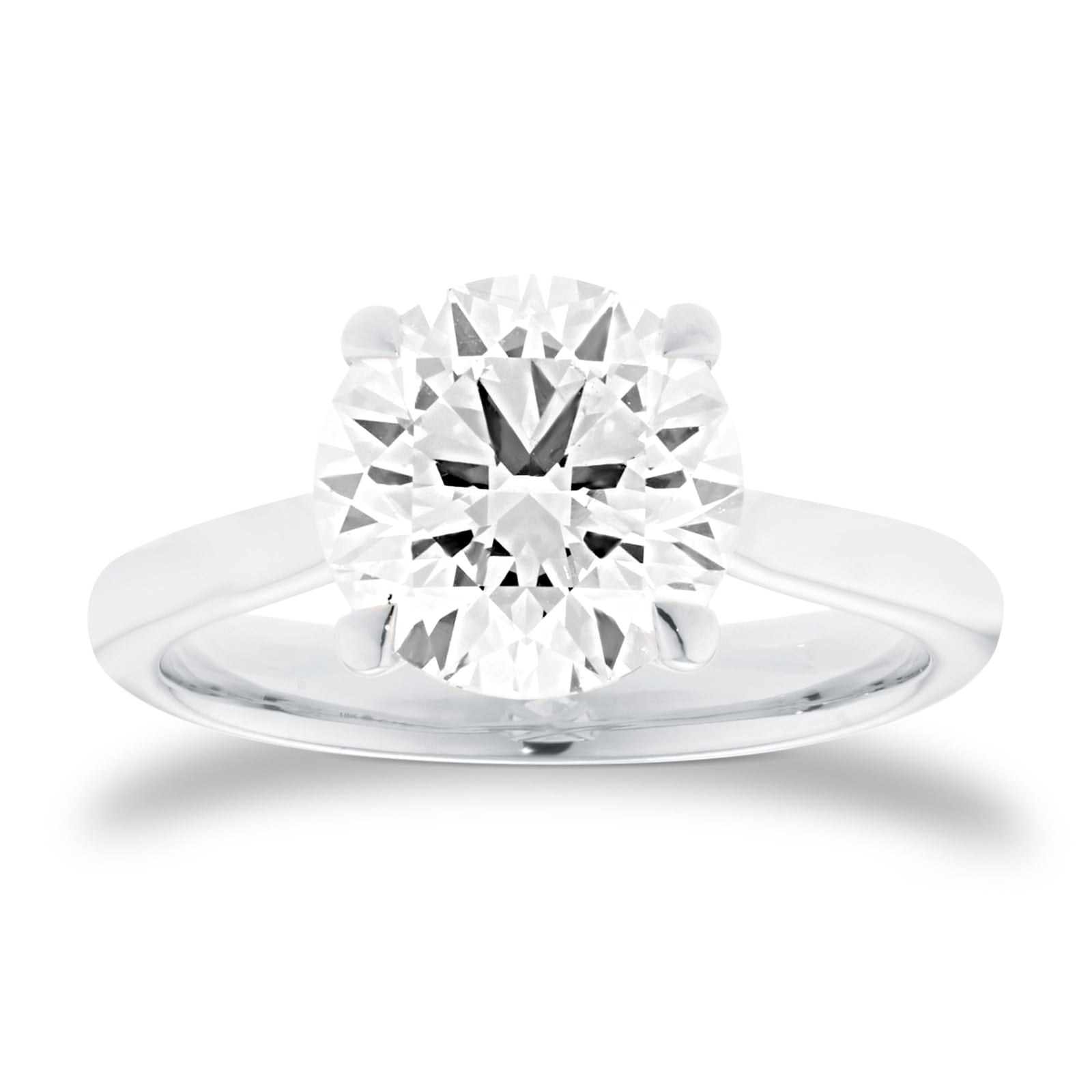 Mappin & Webb Platinum 3.00cttw Round Brilliant Cut Lab Grown Diamond Solitaire Engagement Ring Mappin & Webb Platinum 3.00cttw Round Brilliant Cut Lab Grown Diamond Solitaire Engagement Ring