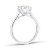 Mappin & Webb Platinum 3.00cttw Round Brilliant Cut Lab Grown Diamond Solitaire Engagement Ring - Ring Size J