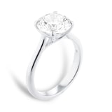 Mappin & Webb Platinum 3.00cttw Round Brilliant Cut Lab Grown Diamond Solitaire Engagement Ring - Ring Size J