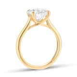 Mappin & Webb 18ct Yellow Gold 3.00cttw Round Brilliant Cut Lab Grown Diamond Solitaire Engagement Ring - Ring Size K