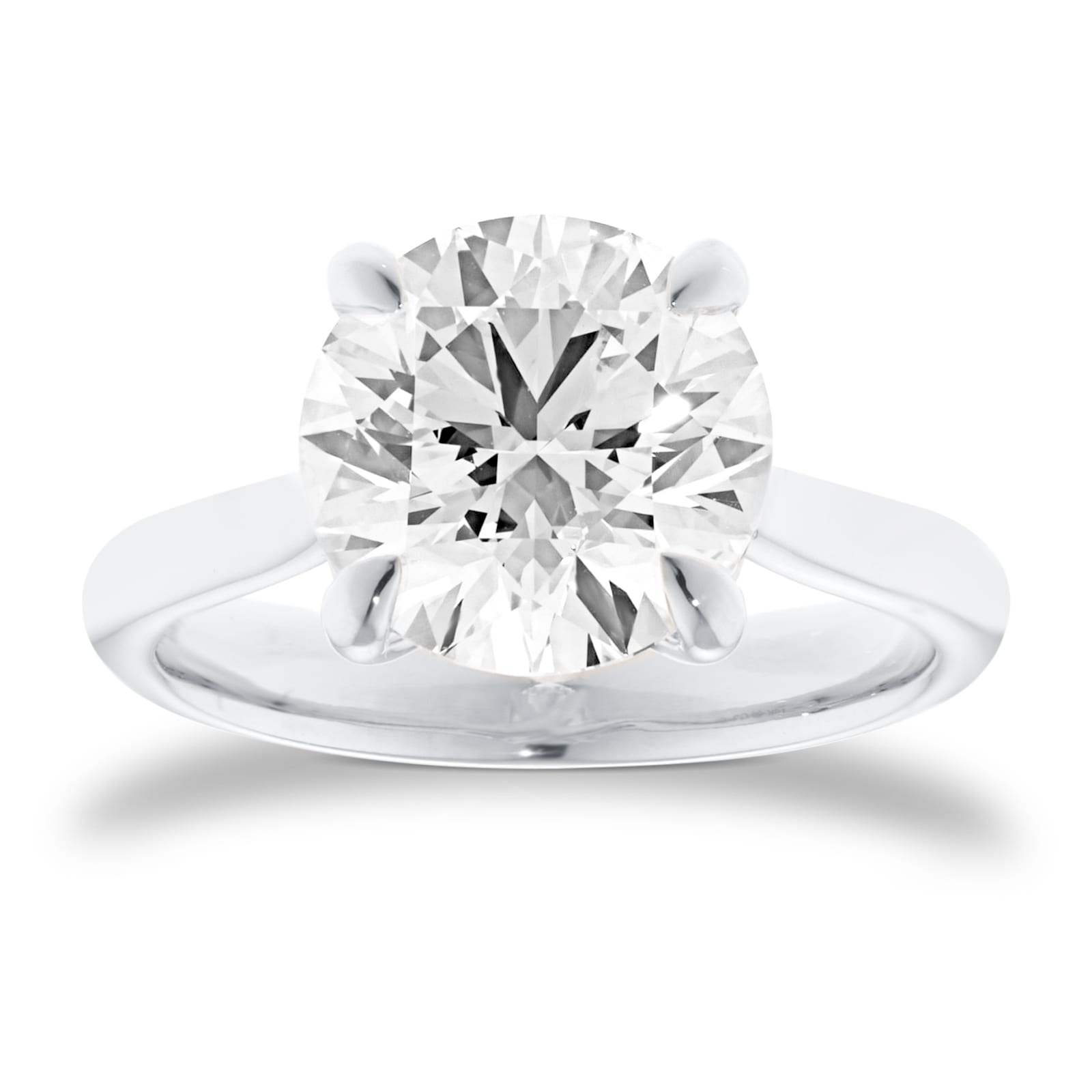 Mappin & Webb Platinum 4.00cttw Round Brilliant Cut Lab Grown Diamond Solitaire Engagement Ring Mappin & Webb Platinum 4.00cttw Round Brilliant Cut Lab Grown Diamond Solitaire Engagement Ring