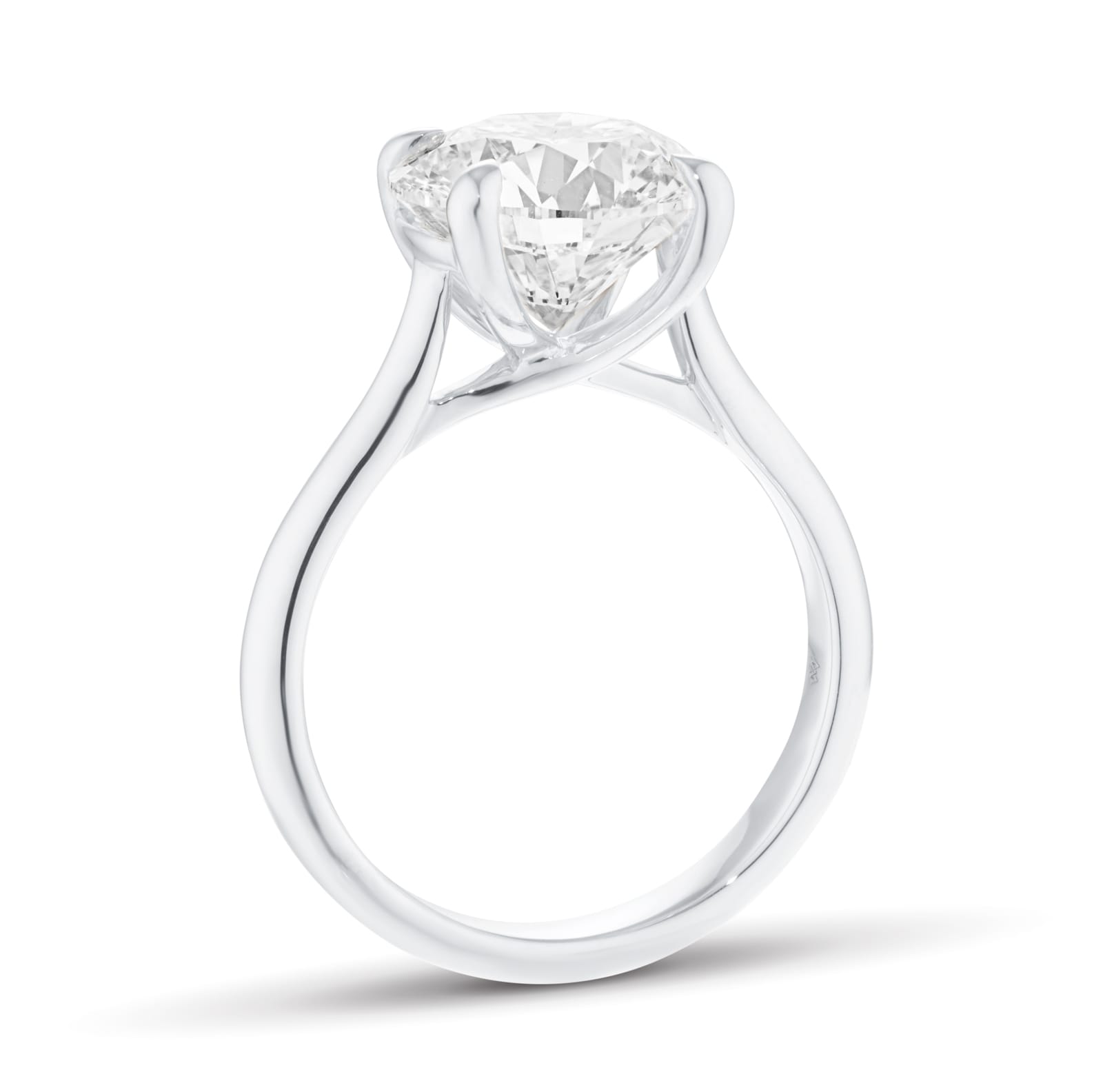 Mappin & Webb Platinum 4.00cttw Round Brilliant Cut Lab Grown Diamond Solitaire Engagement Ring Mappin & Webb Platinum 4.00cttw Round Brilliant Cut Lab Grown Diamond Solitaire Engagement Ring