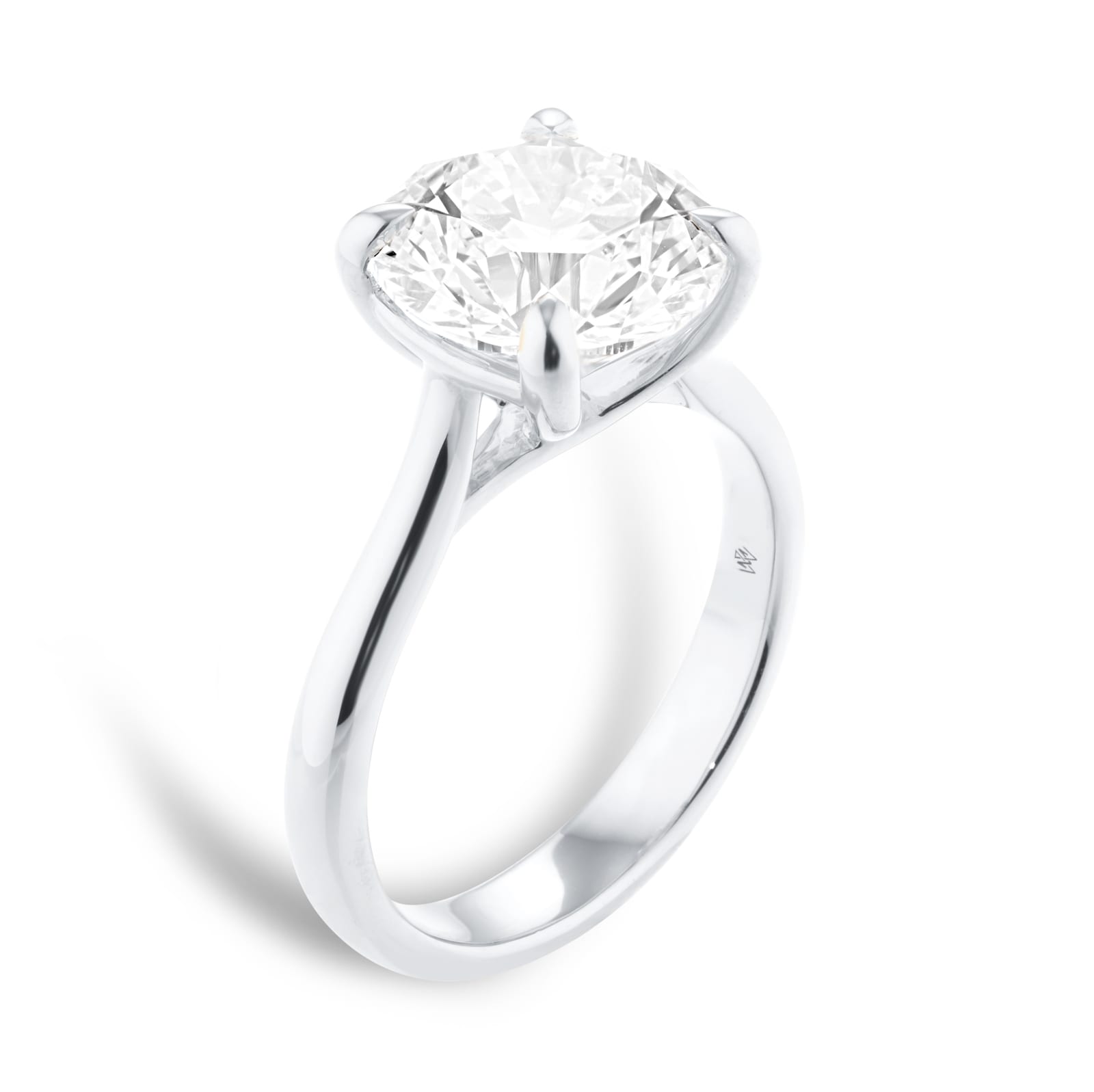 Mappin & Webb Platinum 4.00cttw Round Brilliant Cut Lab Grown Diamond Solitaire Engagement Ring Mappin & Webb Platinum 4.00cttw Round Brilliant Cut Lab Grown Diamond Solitaire Engagement Ring